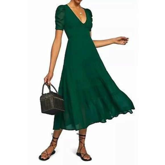 Reformation Dresses & Skirts - NWT Reformation Cosa Emerald Midi Dress